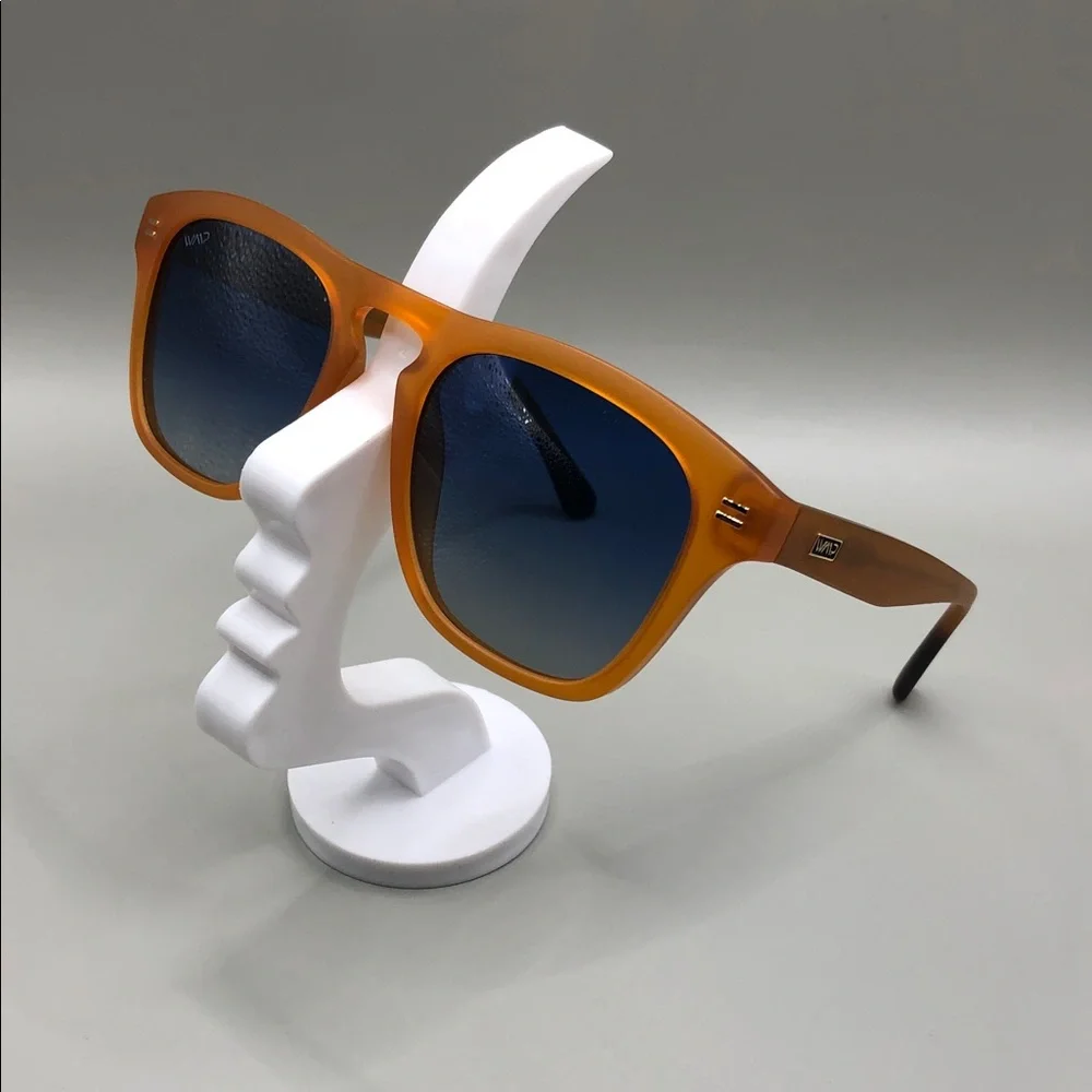 WMP Wear me Pro Dash Sunset Orange Square Polarized Sunglasses 51-22-148 UNISEX